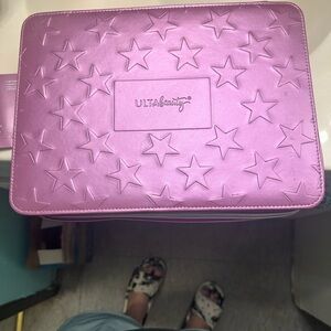 ULTA Beauty Pink Star Embossed Women's Bag